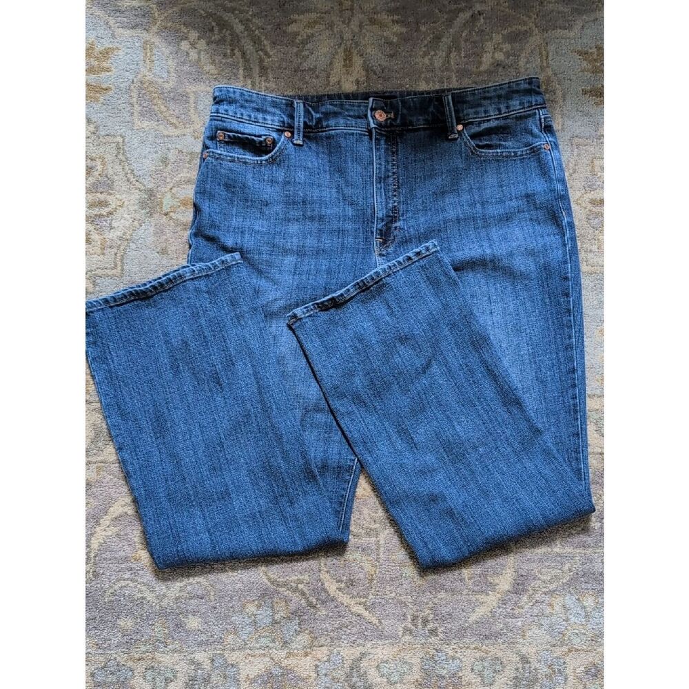 Talbot's Barely Boot Denim Jean Emma Wash Size 14 Pants